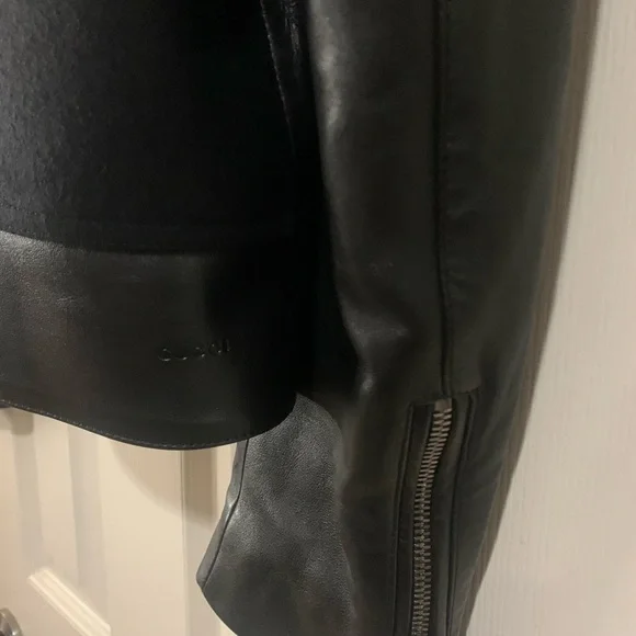 Beautiful Men’s Gucci Leather And Wool Biker Jacket. - Picture 9 of 9